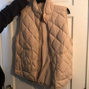 tan j.crew vest